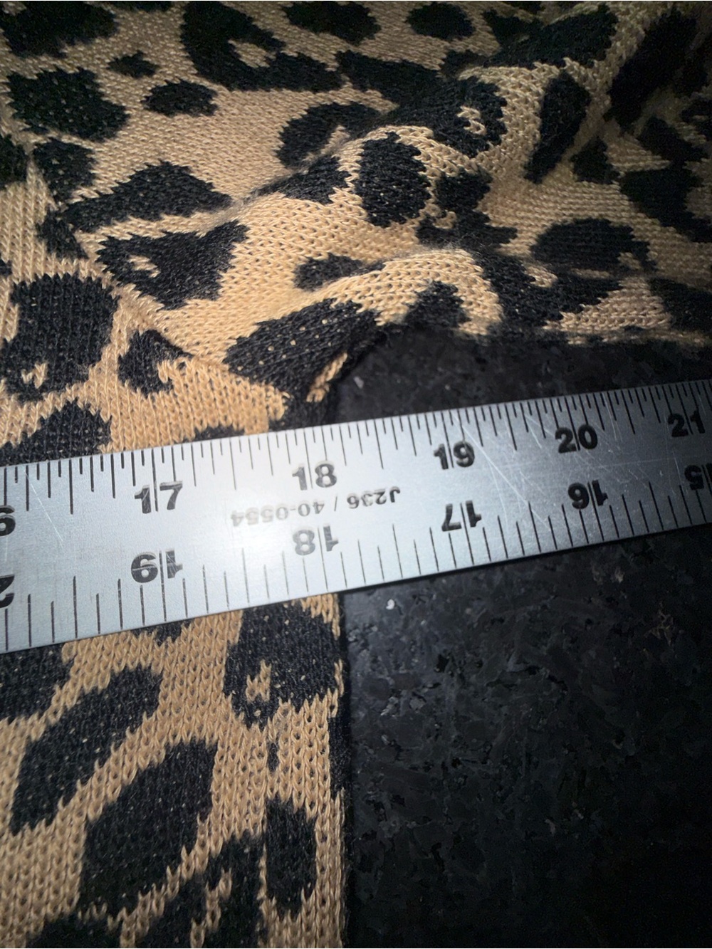 UEC Nine West Leopard Print Open-Front Cardigan in Camel & Black SZ SMALL - Picture 10 of 11